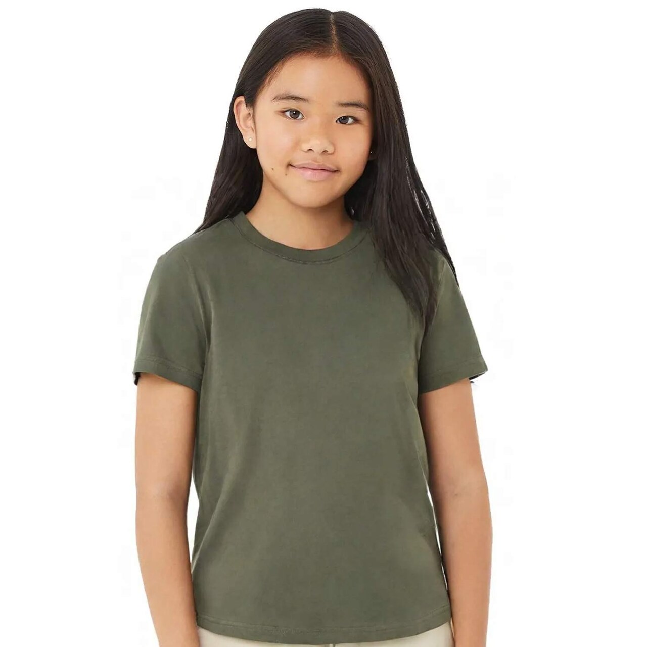 BELLA + CANVAS Premium Youth Jersey Tee with Sustainable Airlume Cotton and Modern Retail Fit